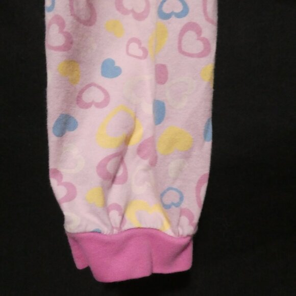 GEORGE | size 6 | Pink Pajama Pants | Hearts All Over Print | Stretchy Waist - Picture 9 of 16
